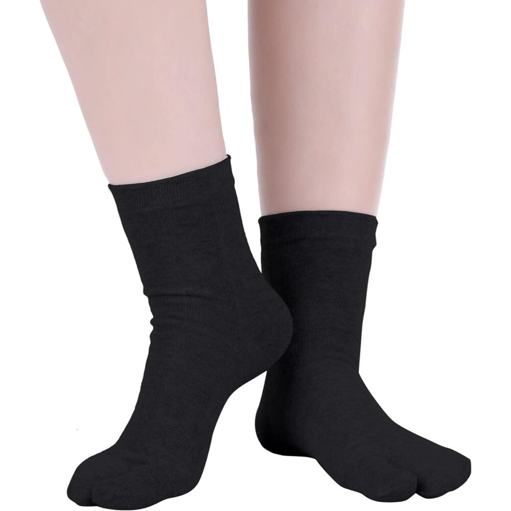 4 Pairs Flip Flop Socks Tabi Split Toe Socks For … - image 5